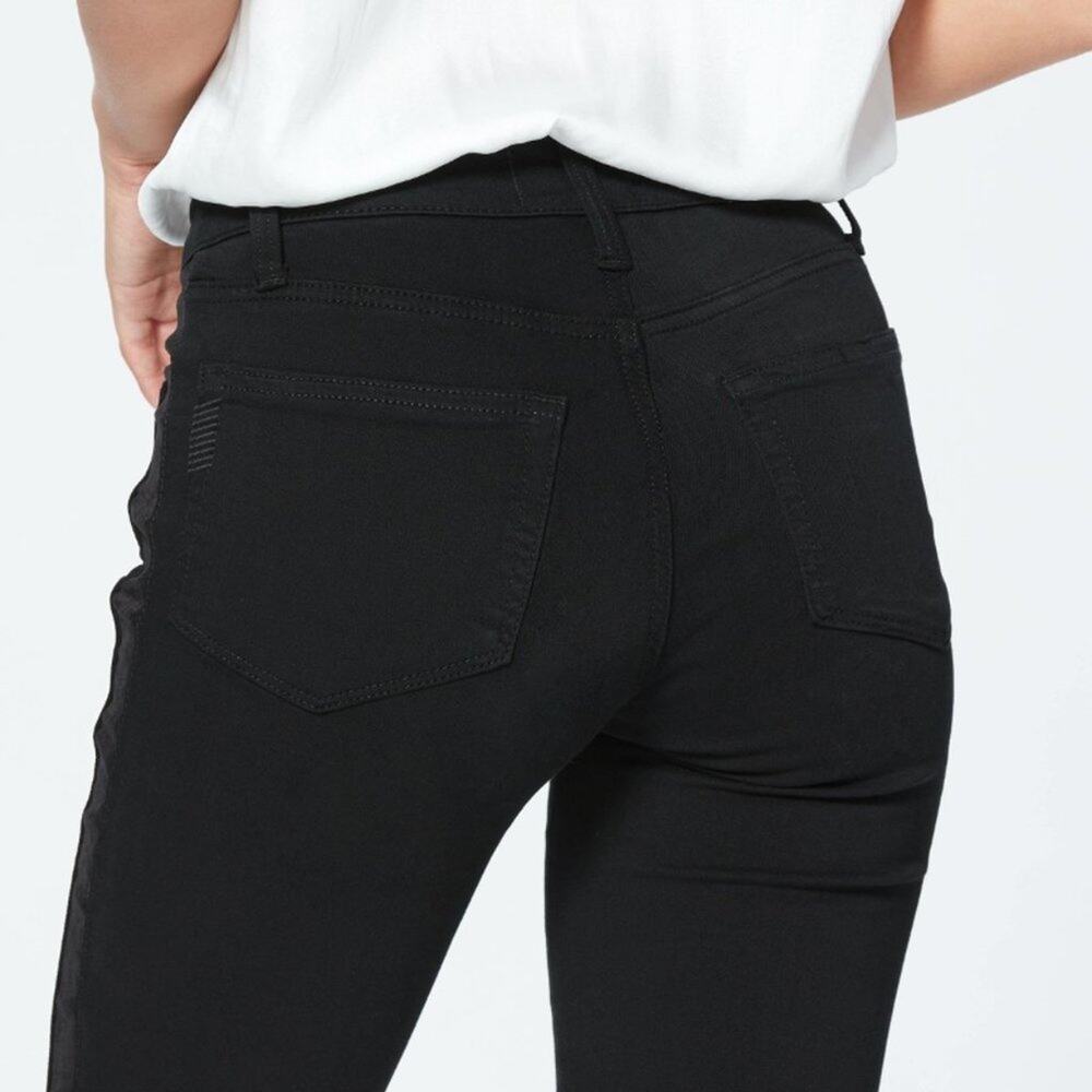 PAIGE x Anthropologie Black High-Rise Hexton Skinny Jeans - Picture 14 of 16